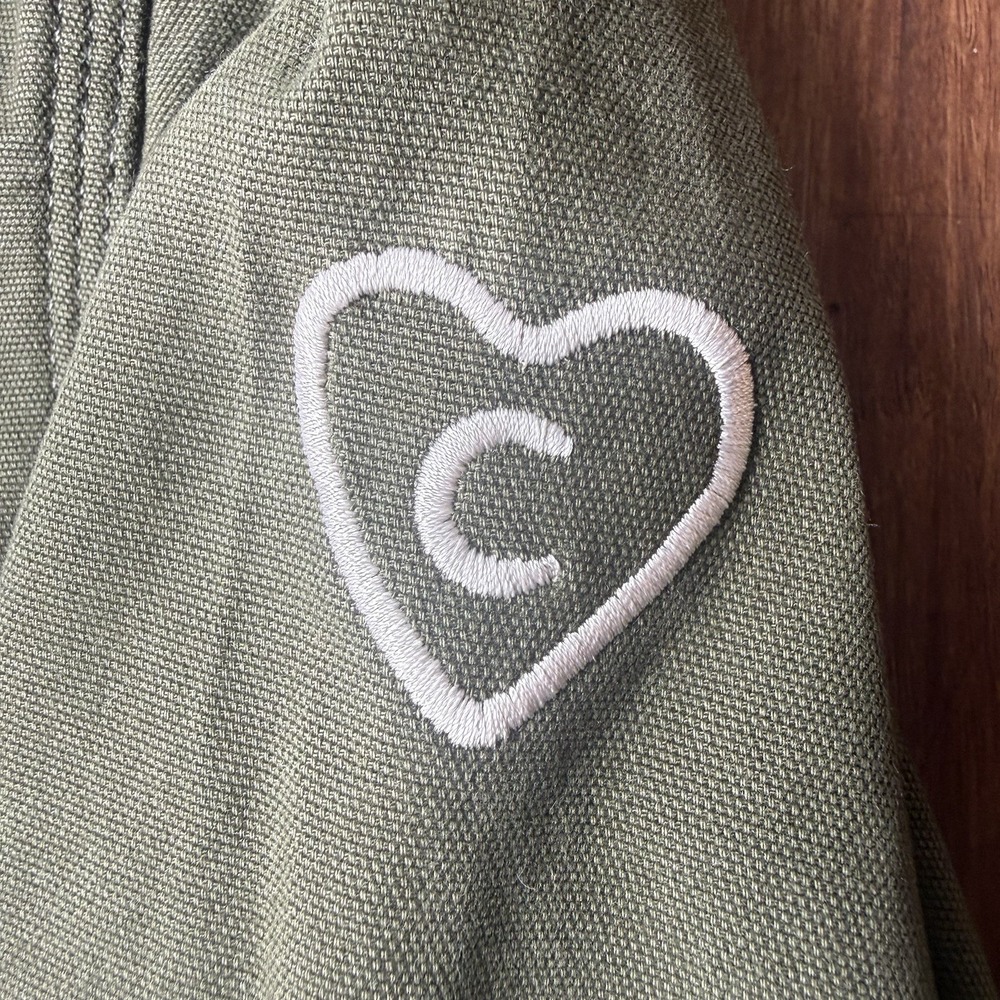 Carhartt Womens Medium Crawford Rugged Flex Canvas Bomber Jacket Green Winery - Picture 3 of 14